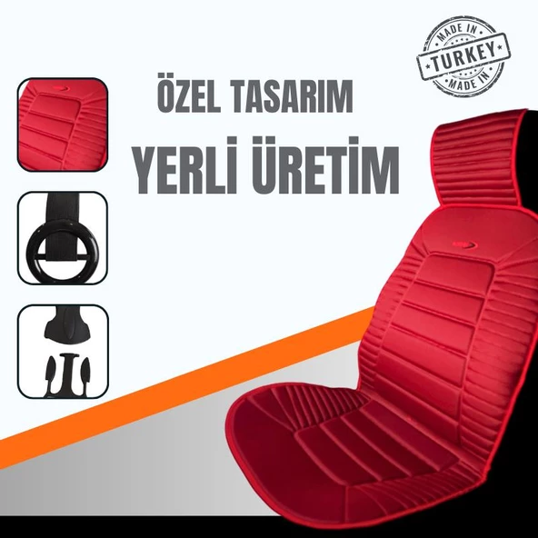 Space Oto Koltuk minderi, Togg araçlara uyumlu 2'li set özel tasarım minder - 3