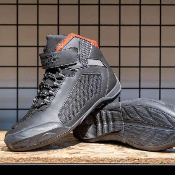 Forte Gt Duratech 25 Garda 4 Mevsim Korumalı Motosiklet Botu 40 Numara Siyah Kırmızı - Resim 3