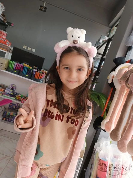 Ayıcık Figürlü Peluş Taç - 3