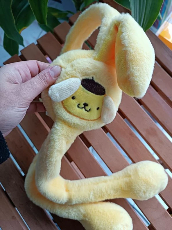 Kulakları Hareket Eden Sesli Peluş Pumpumpurin Peluş Kulaklık Taç - 2