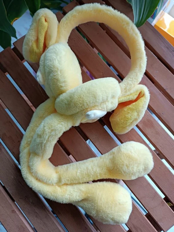 Kulakları Hareket Eden Sesli Peluş Pumpumpurin Peluş Kulaklık Taç - 3