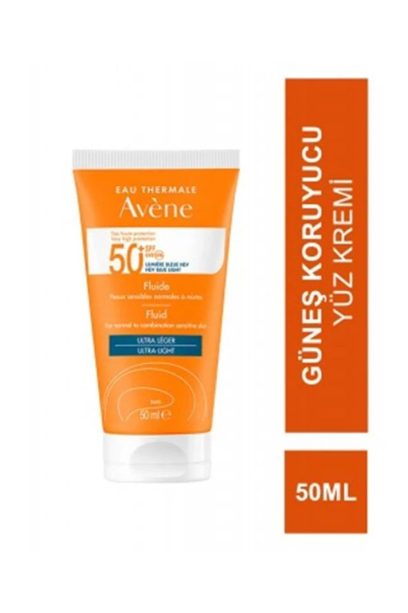 AVENE FLUID SPF 50 50 ML - Normal Karma Ve Hassas Ciltler Için Güneşten Koruma 50 ml