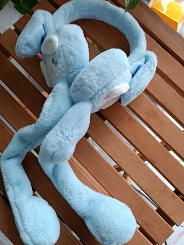 Kulakları Hareket Eden Sesli Peluş Cinnamoroll Peluş Kulaklık Taç - 1