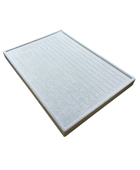 140 lı Batırmalı Yüzük Tablası Gri Kadife ürün görseli