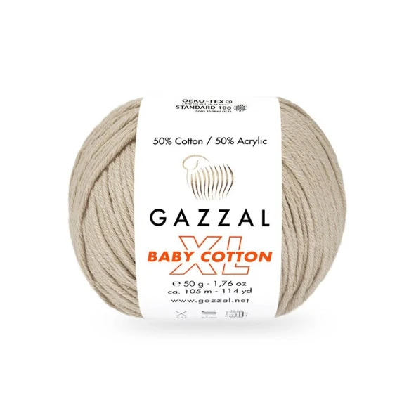 Gazzal Baby Cotton XL El Örgü İpi İrmik 3446
