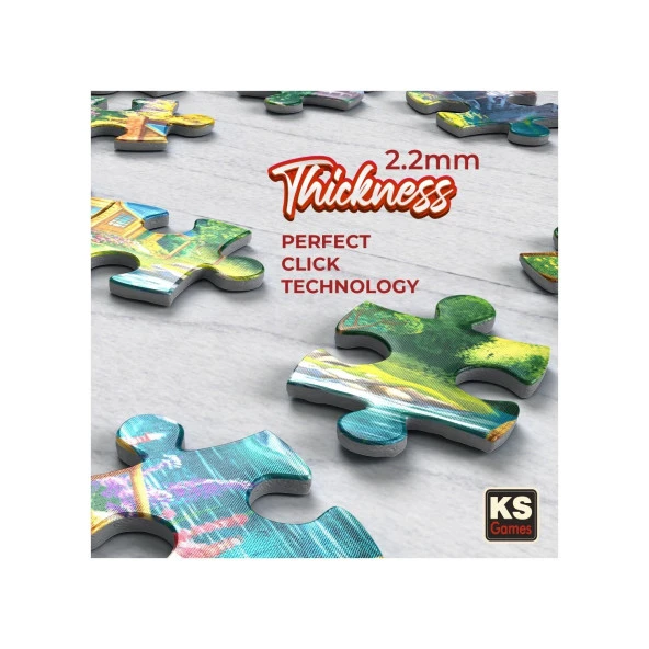 Ks Games Colorful House Near The Lake 500 Parça Puzzle - Resim 2