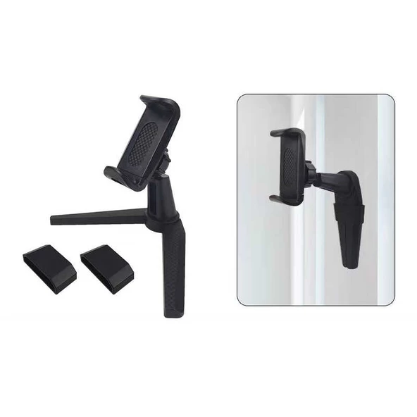 Masaüstü Telefon Tutucu V Tipi Duvar Askı Aparatlı 21A155 - 3