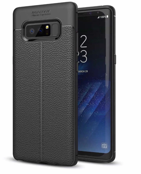 Samsung Galaxy Note 8 Kılıf Deri Tarzı Niss Silikon Case