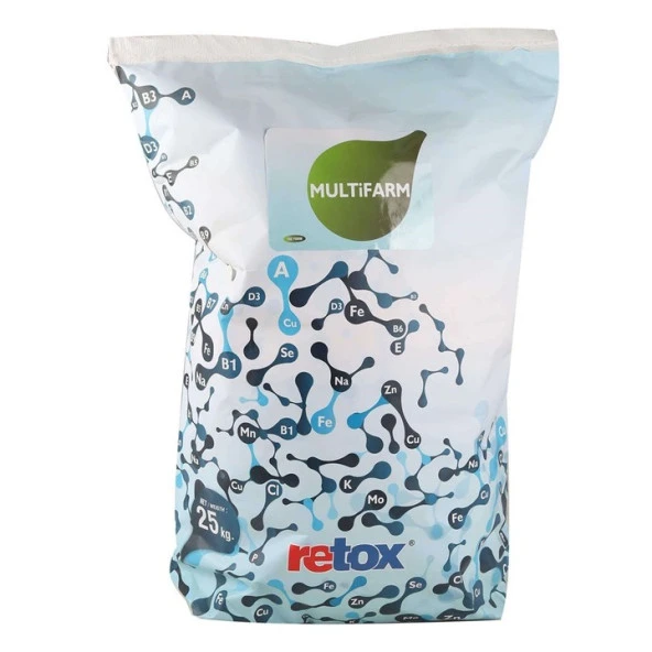 Retox Multifarm Gelişim ve Verim Artıcı Yem Katkı 25 Kg - 2