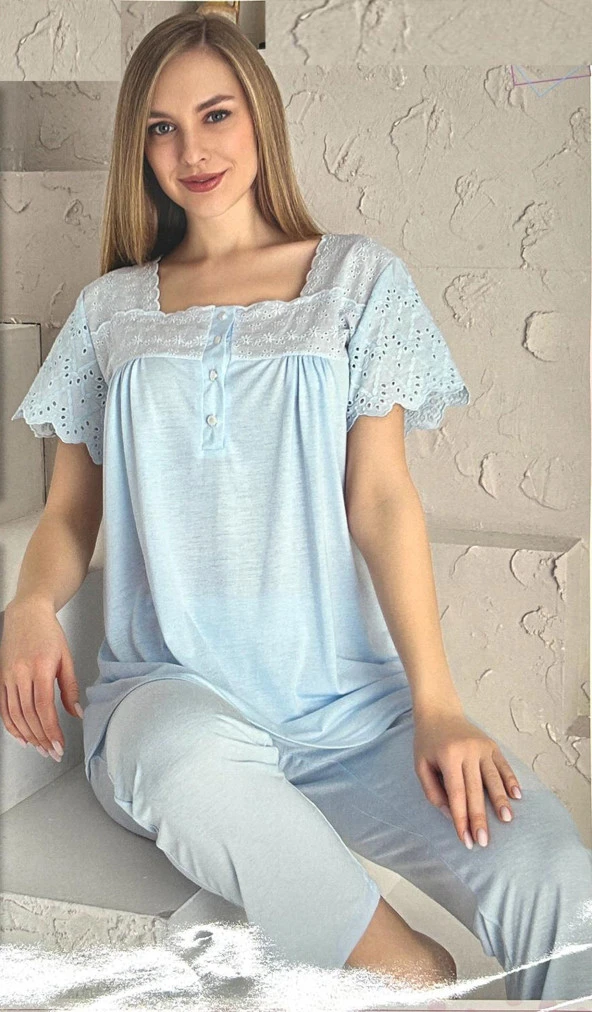Limissi Kadın Aplike Pijama Takımı 23201