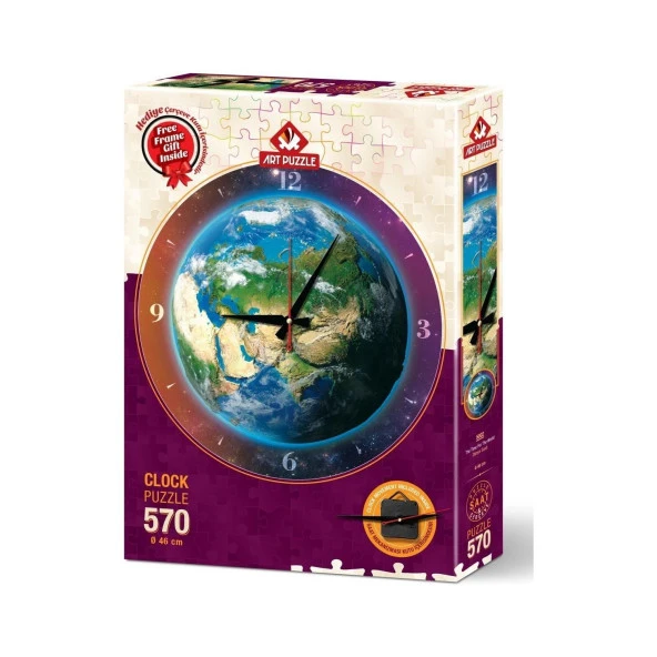 Art Puzzle Dünya Saati 570 Parça Saat Puzzle