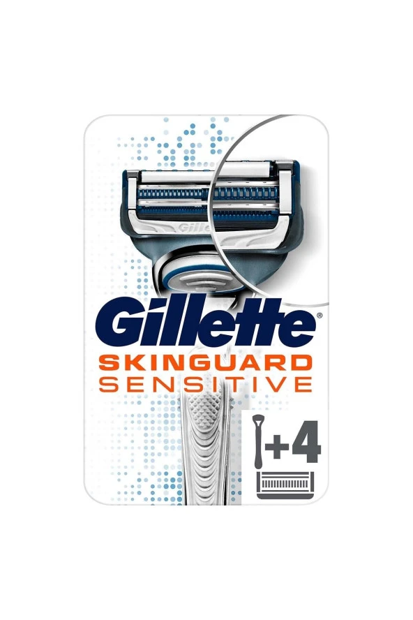 Gillette Skinguard Tıraş Makinesi 4lü Yedek Tıraş Bıçağı