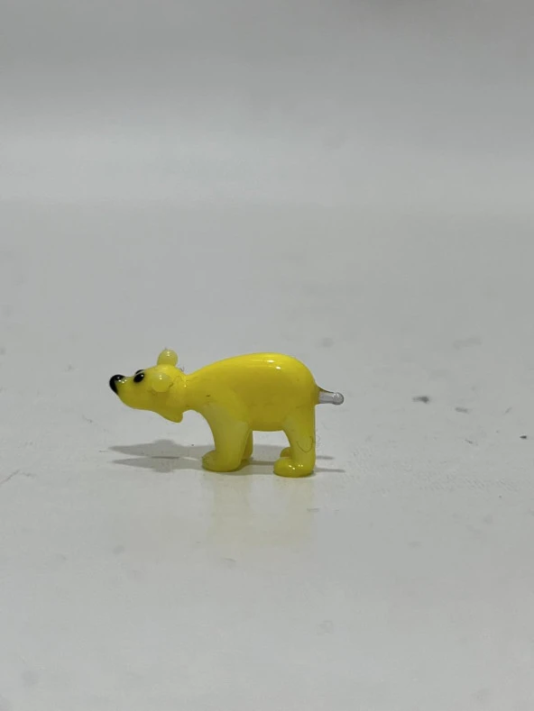 El Yapımı Mini Murano Cam Ayı Biblo A173-06 - Resim 2