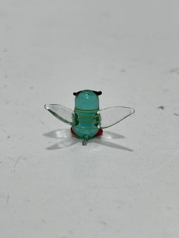 El Yapımı Mini Murano Cam Baykuş Biblo A174-10 - Resim 3