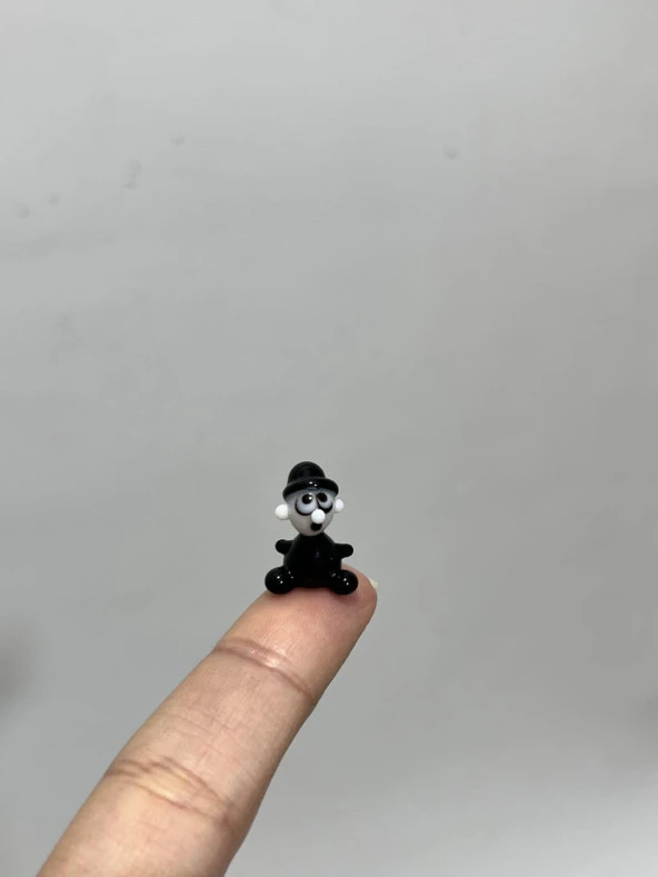 El Yapımı Mini Murano Cam Maskeli Adam Biblo A177-08 - 4