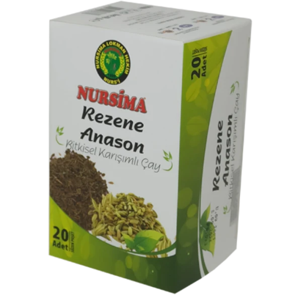 Nursima Rezene Anason Bitkisel Karışımlı Çay 20 li Süzen Poşet