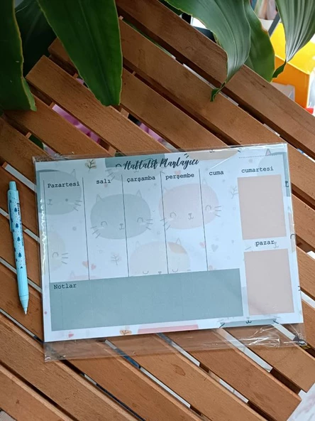 Masaüstü Planlayıcı a4 Boy Notepad Memopad Check List Not Defteri Bloknot - 3