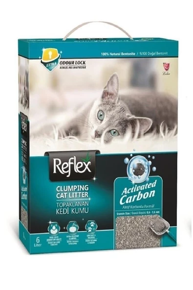 Reflex Active Carbon Gri Kedi Kumu-6 Lt