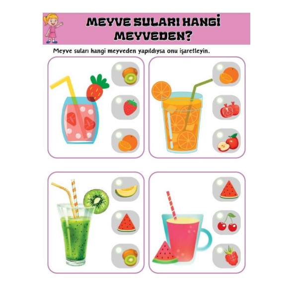 Meyveler ve Sebzeler YAZ-SİL Aktivite Seti (2 Süper Kitap) - Resim 2