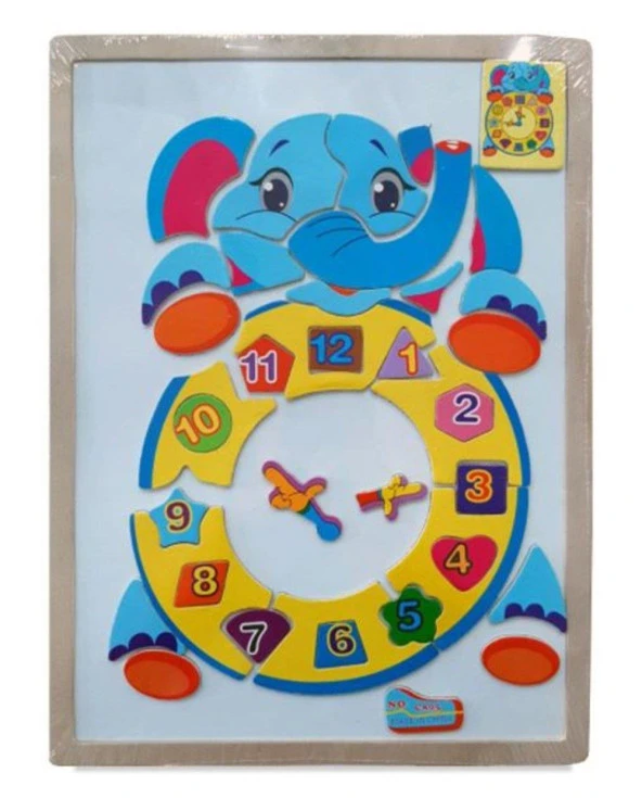 Sino Puzzle Ahşap Manyetik Saat (Karışık Model 1 Adet)
