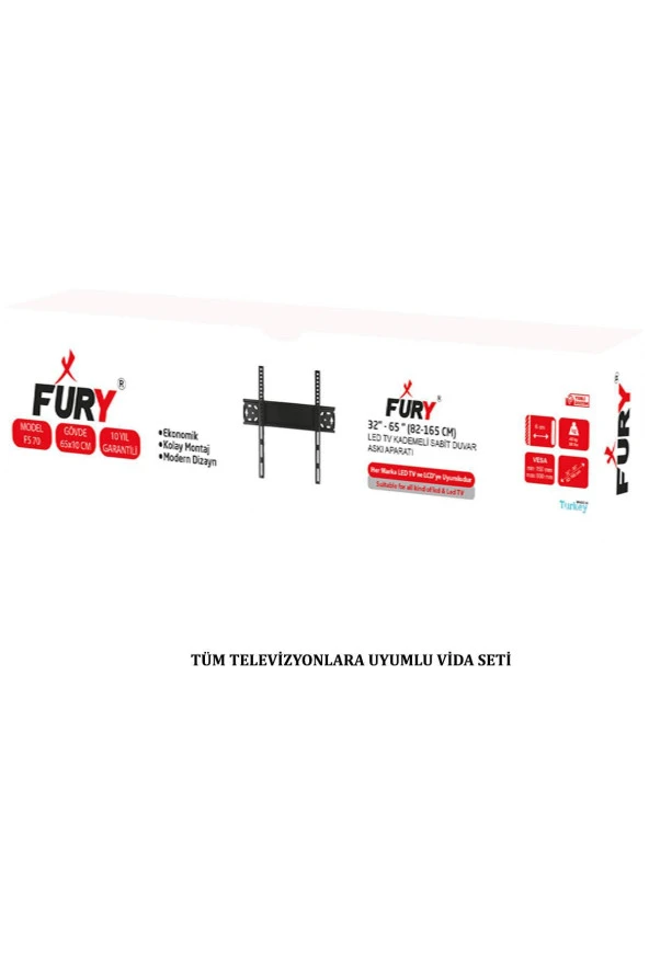 FURY Lcd Led Televizyon Duvar Asma Aparatı 32- 65"ınch - Resim 3