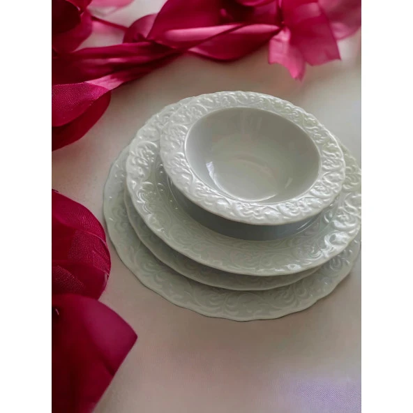 Girist Home Porland Porselen Başak 24 Parça Yemek Takımı - 5