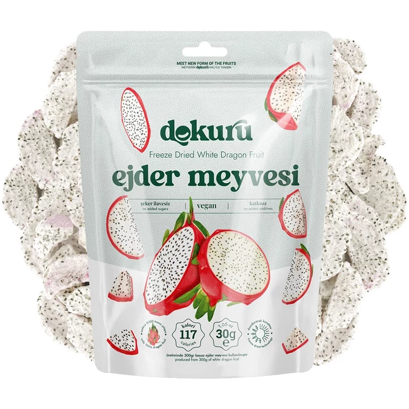 Freeze Dried Beyaz Ejder Meyvesi Cipsi 30gr