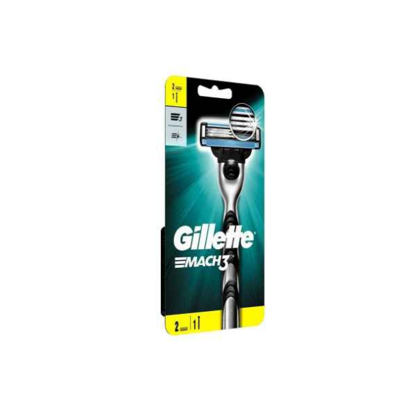 GilletteMach3 Makine Tıraş Bıçağı 2 Up + 1 Yedek