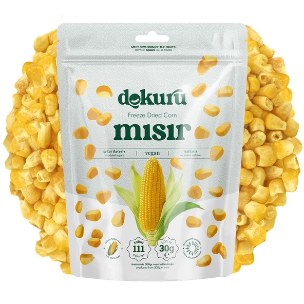 Freeze Dried Mısır Sebze Cipsi 30gr