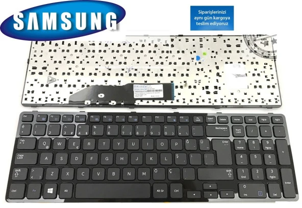 Samsung NP350E7C-S01TR NP550P7C-S01TR Notebook Klavye-Siyah - TR