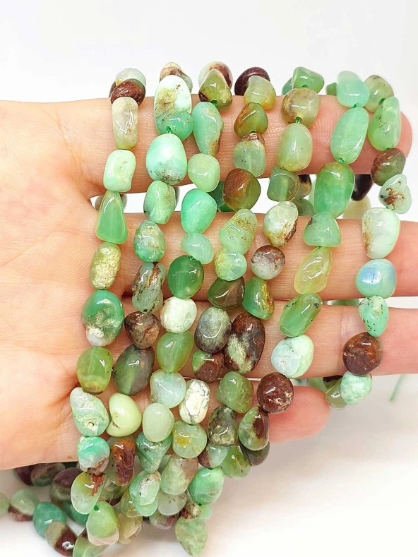 Krizopras Taşı Doğal Dizi (46018) ürün görseli 1