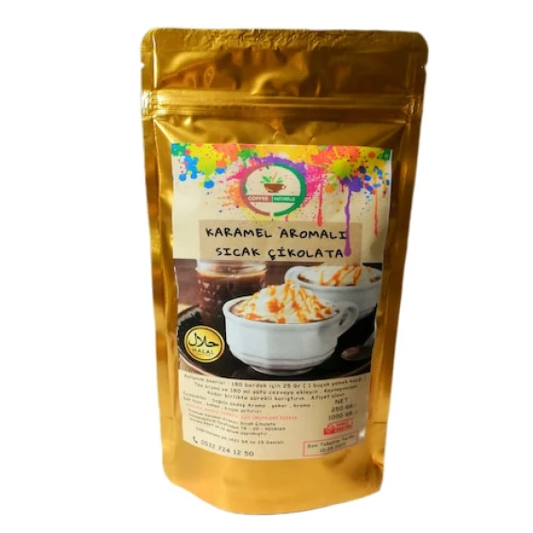 Coffee Naturelle Karamel Aromalı Sıcak Çikolata 1 KG