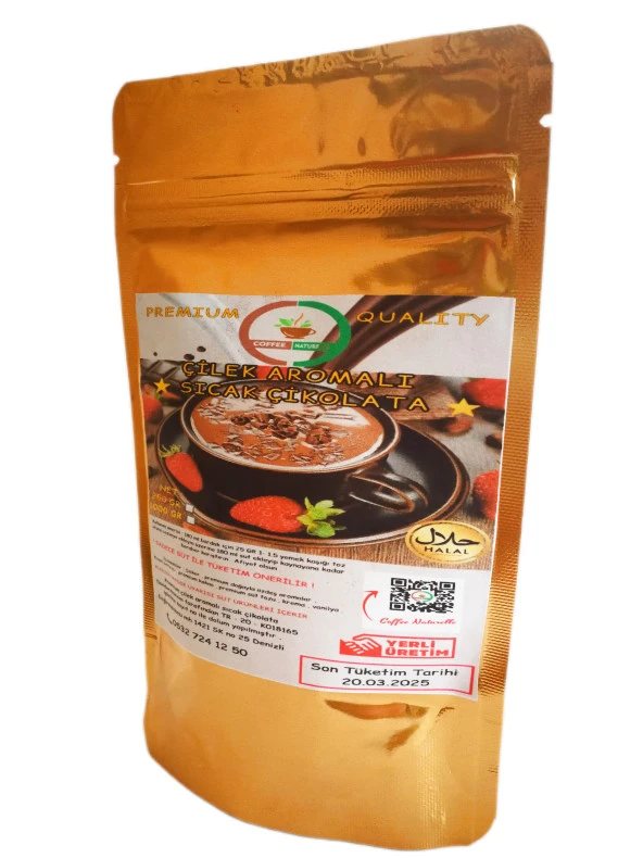 Çilekli Sıcak Çikolata 1 KG - 1000 GR " Premium QUALITY " - 2