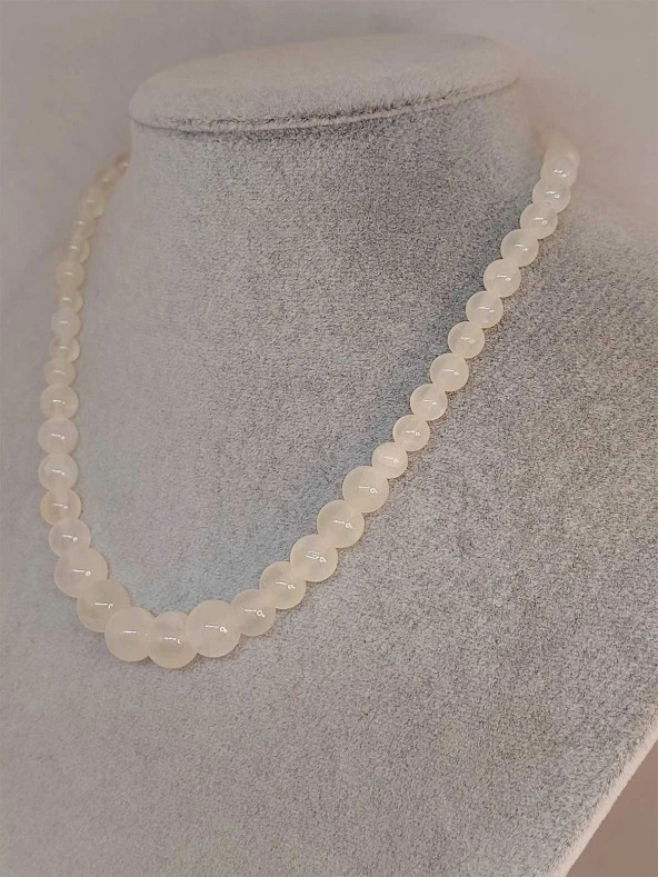 Selenit Taşı Tasarım Kolye (46020) - Resim 3