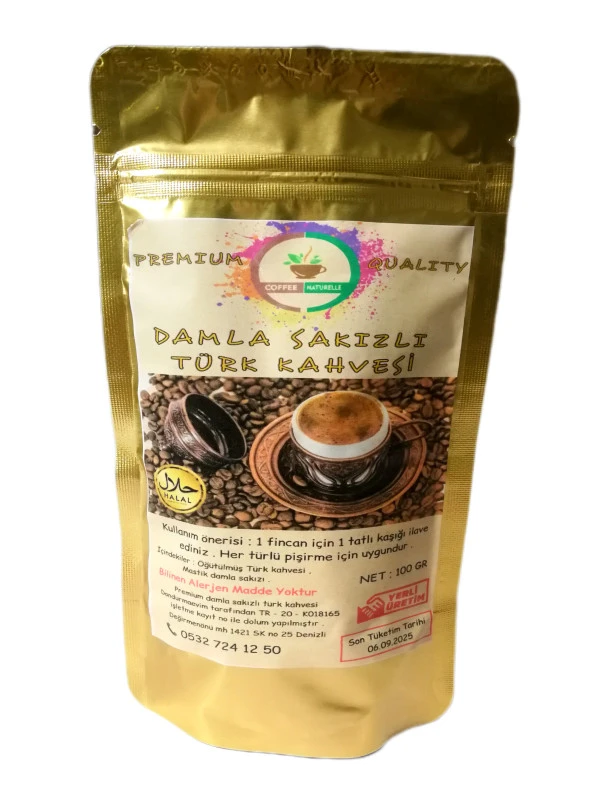 Damla Sakızlı Türk Kahvesi - 100 GR - Premium QUALITY