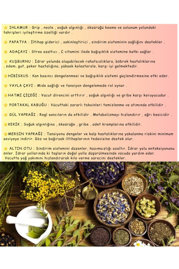 Kış Çayı - 12 Çeşit Bitki Karışımı - 100 Gr - - 2