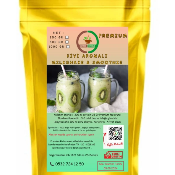 Kivi Aromalı Milkshake & smoothie & Frappe 1 kg
