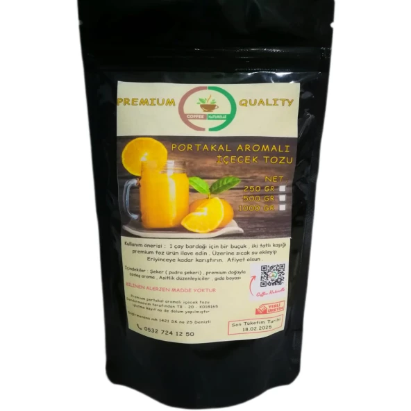 portakal Aromalı içecek tozu 1 kg