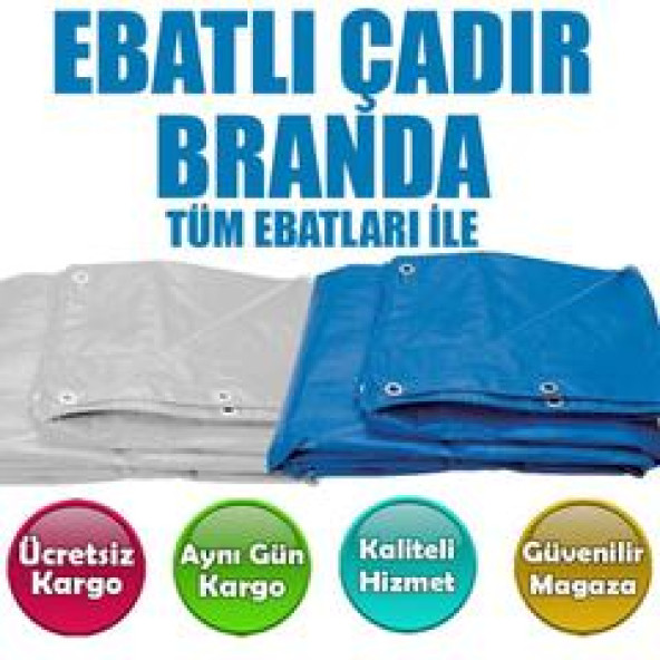 ABKPlastik EBATLI BRANDA 2m x  4m BEYAZ