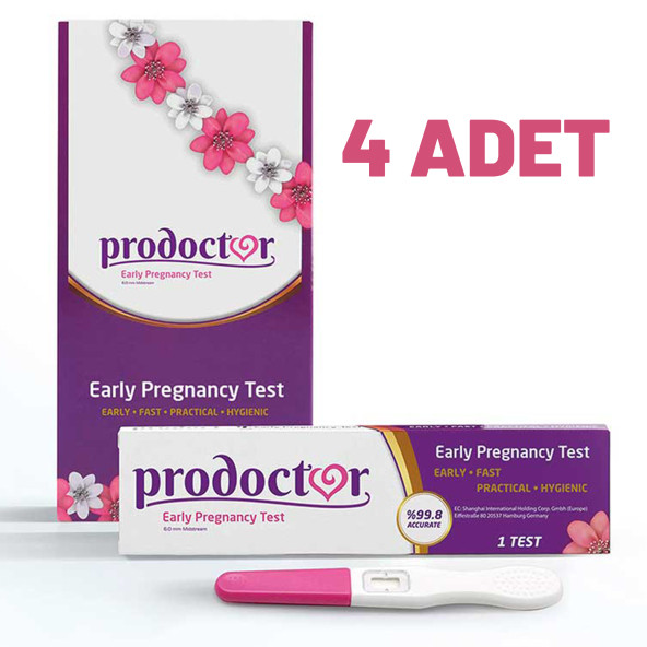 ProdoctorErken Gebelik Testi %99.8 Kesin Sonuç 4 Adet