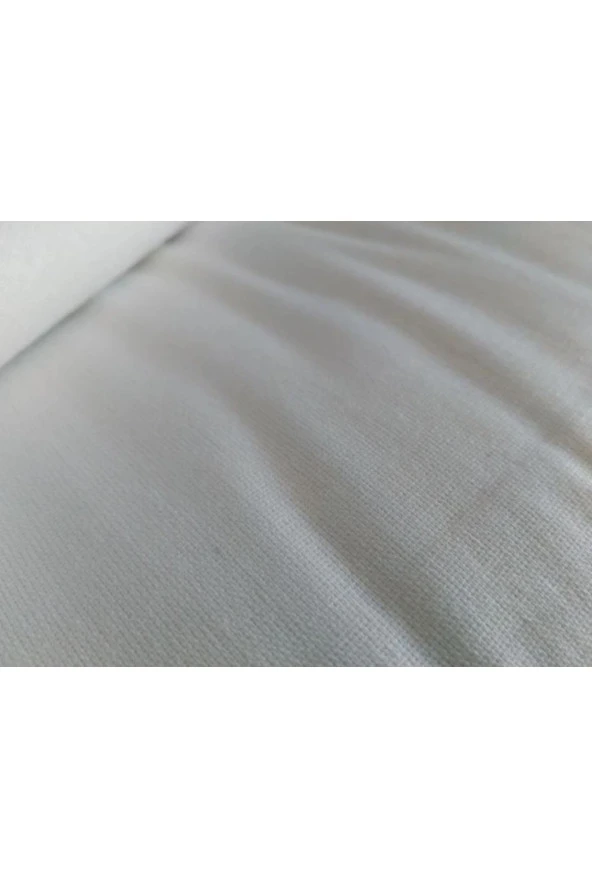 Outlet 48 Tel Pamuklu Beyaz Metrelik Kumaş, Kefenlik, Nevresimlik, 2,4m Eninde - 2