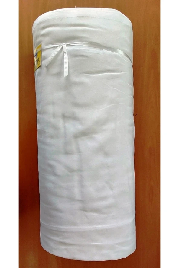 Outlet 48 Tel Pamuklu Beyaz Metrelik Kumaş, Kefenlik, Nevresimlik, 2,4m Eninde - 3