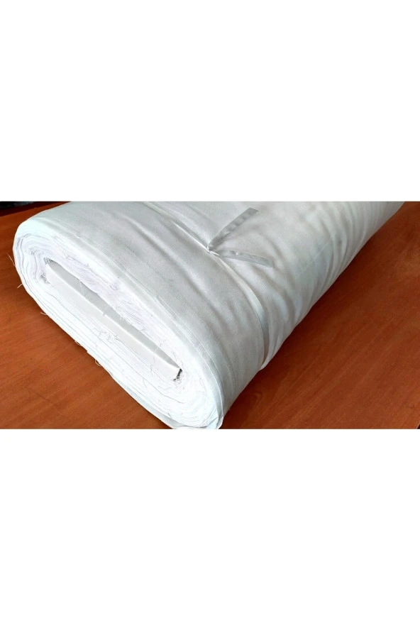 Outlet 48 Tel Pamuklu Beyaz Metrelik Kumaş, Kefenlik, Nevresimlik, 2,4m Eninde - 4