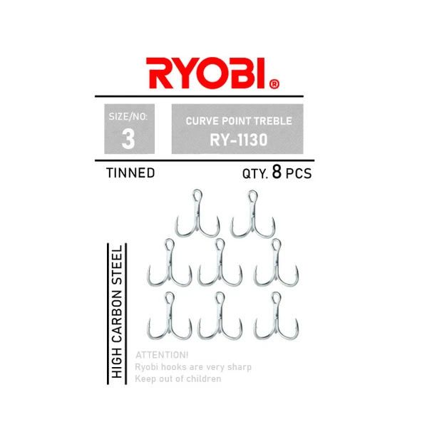 RYOBİ İĞNE CURVE POINT TREBLE ÜÇLÜ İĞNE- RY-1130 - 1