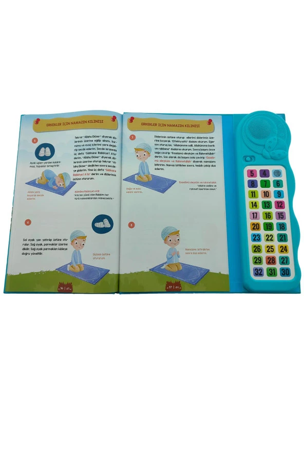 Kendi Kendime 10 Saat’de Kuran Öğreniyorum Sesli Cihazlı Kitap Mavi - 6