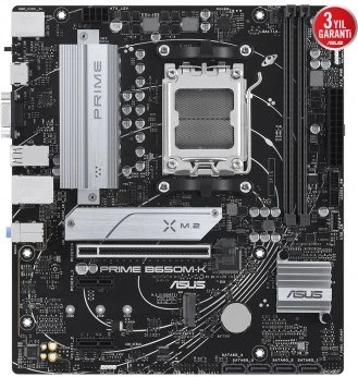 ASUS PRIME B650M-K AMD B650 AM5 DDR5 6400 DP VGA ANAKART