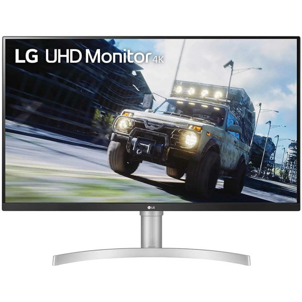 LG 32UN550-W 80 cm (31.5 inç) UHD 4K Monitör (HDR10, AMD FreeSync, MAXXAUDIO), Gümüş Beyaz