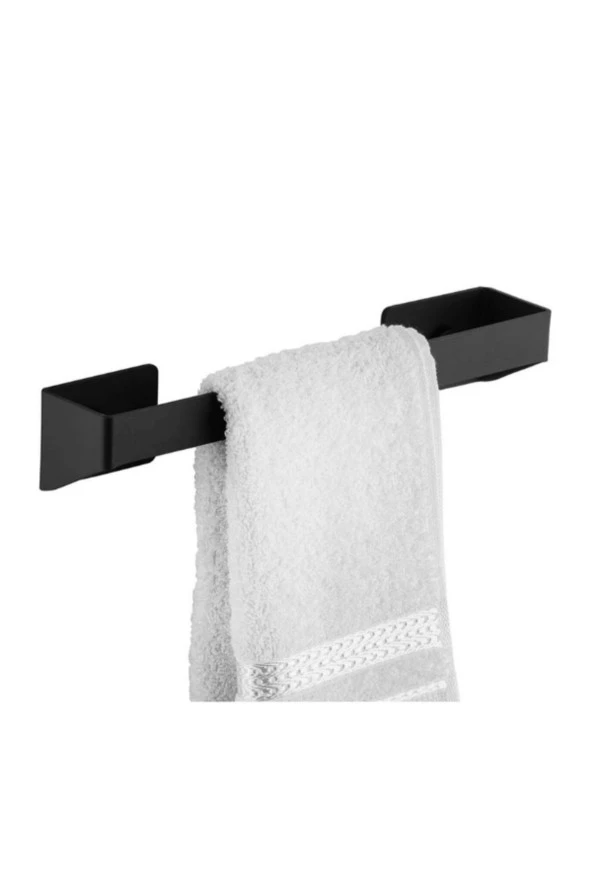 Mavitrend Siyah Havlu Tutacağı Metal Havlu Askısı Mutfak Banyo Havluluk Metal Havluluk