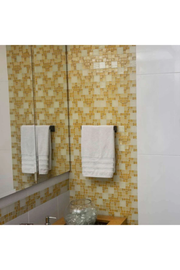 Mavitrend Siyah Havlu Tutacağı Metal Havlu Askısı Mutfak Banyo Havluluk Metal Havluluk - 4