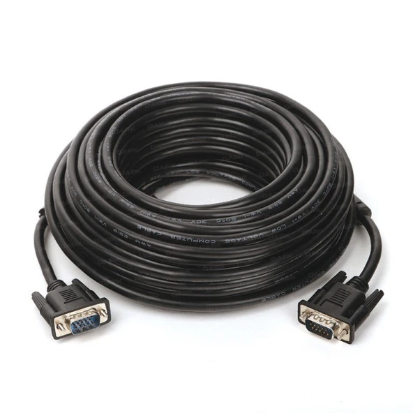Dark 3 Metre VGA Kablosu Erkek/Erkek DK-CB-VGAL300BLK